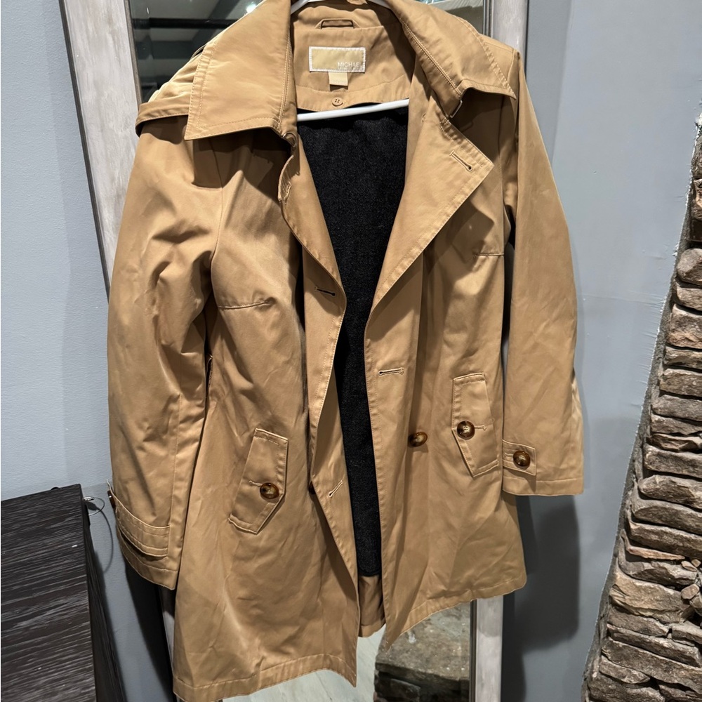 Michael Kors men trench coat tan size S